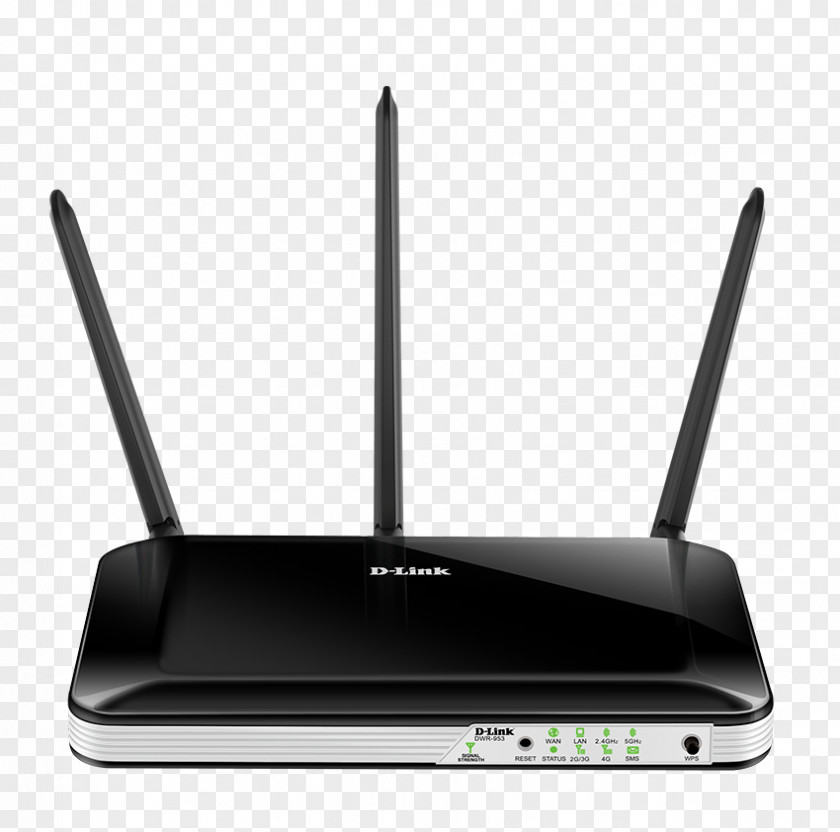 Coocker D-Link DWR-953 Dual-band (2.4 GHz / 5 GHz) Fast Ethernet Black 3G 4G 4G/LTE Mobile Router DWR-932C E1 IEEE 802.11ac PNG