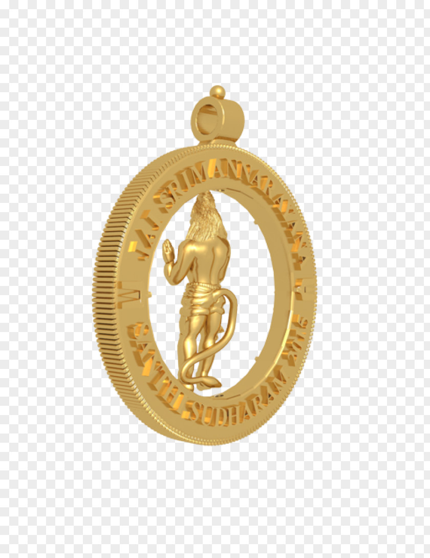 Hanuman Locket Gold Jewellery Charms & Pendants PNG