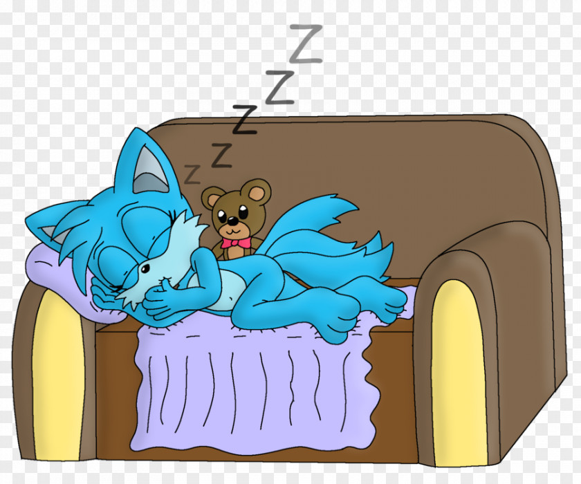 Napping Mammal Cartoon Character PNG