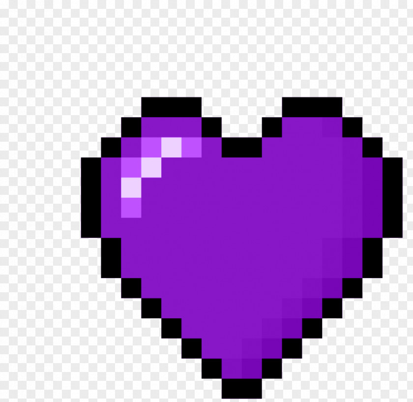Purple Heart Minecraft Synonyms And Antonyms Pixel Art PNG