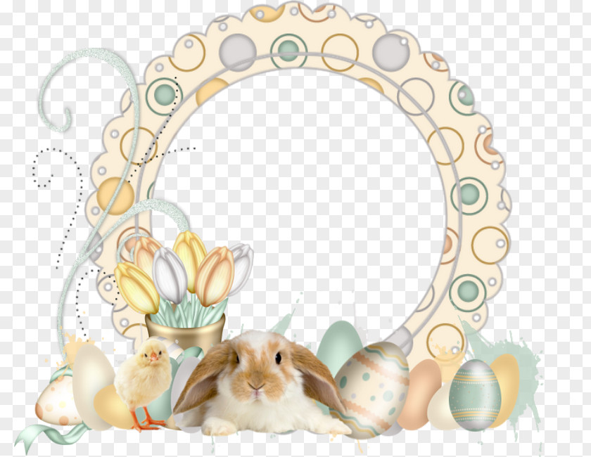Rabbit European Easter Bunny Cufflink PNG