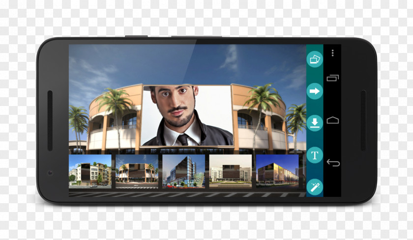 Smartphone Display Device Multimedia Portrait Electronics PNG