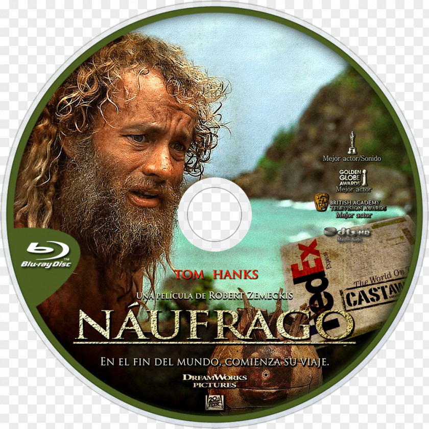Tom Hanks Cast Away Blu-ray Disc DVD DreamWorks PNG
