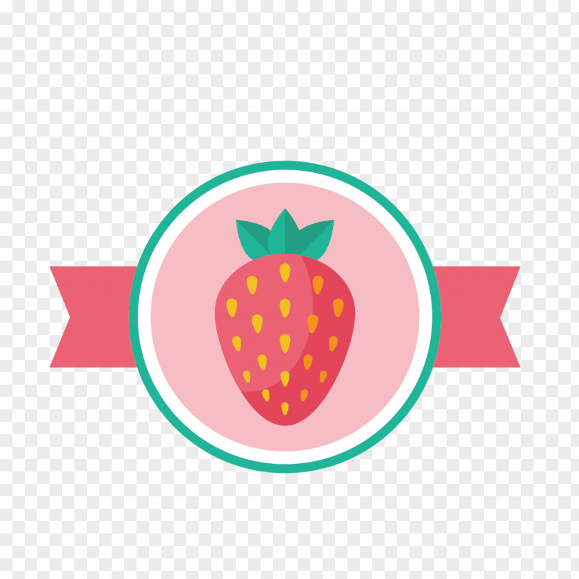 Cute Pink Strawberry Label Royalty-free Stock.xchng Illustration PNG