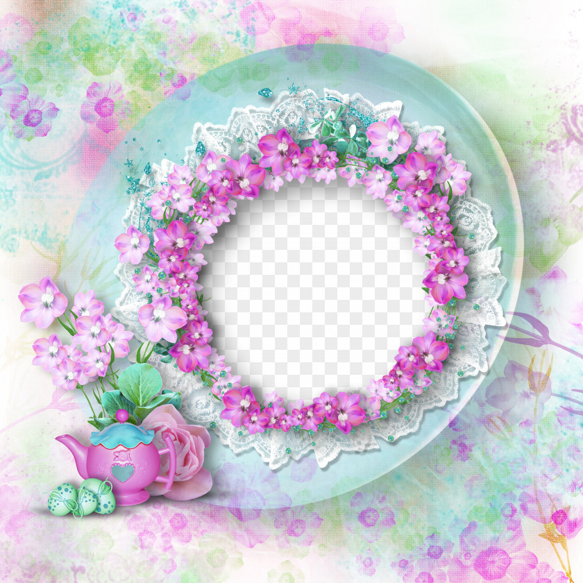 Dream Beautiful Wedding Flowers Frame Picture Clip Art PNG