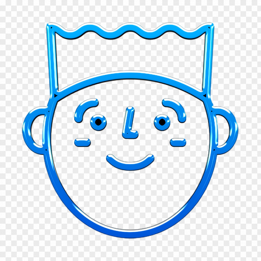 Emoji Icon Happy People Outline Boy PNG