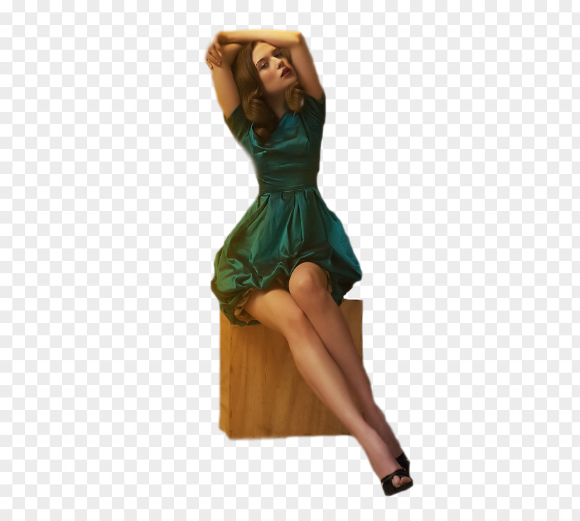 Female Model Businessperson Cocktail Dress PNG