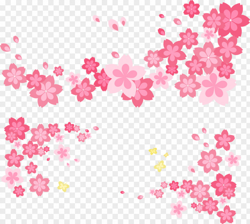 Pink Color Floral Design Flower Clip Art PNG