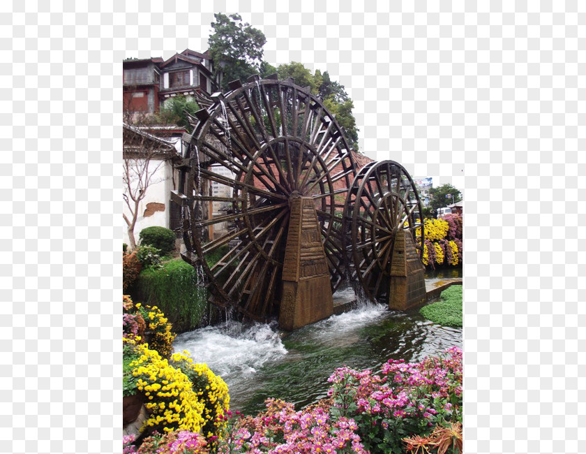 Ancient Town Of Lijiang Water Tankers Old Shuhe Wheel PNG