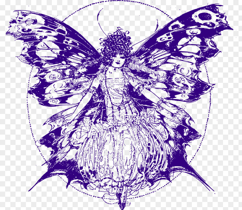 Butterfly Insect Female Clip Art PNG