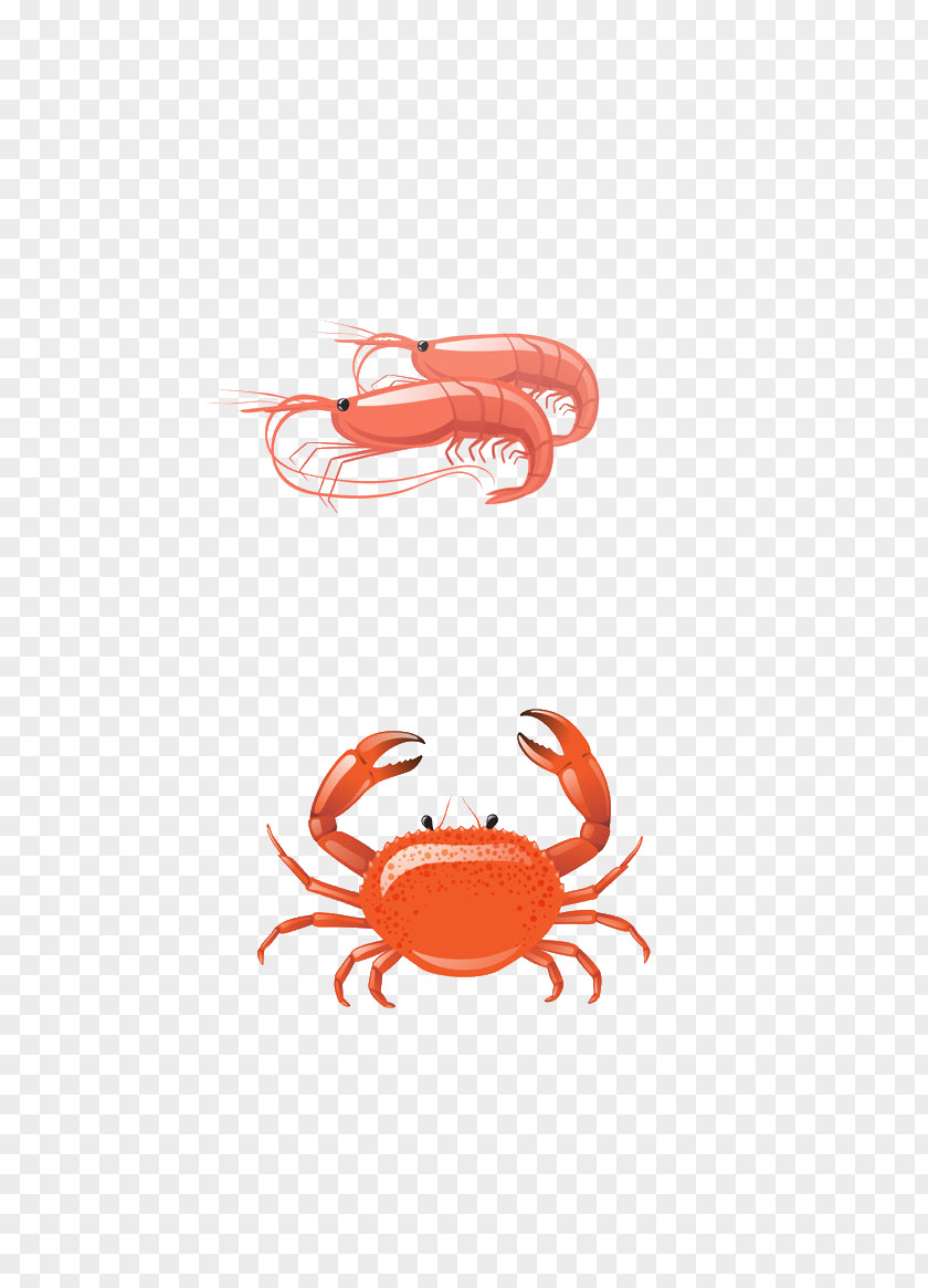 Cartoon Lobster And Crab Seafood Shellfish Clip Art PNG