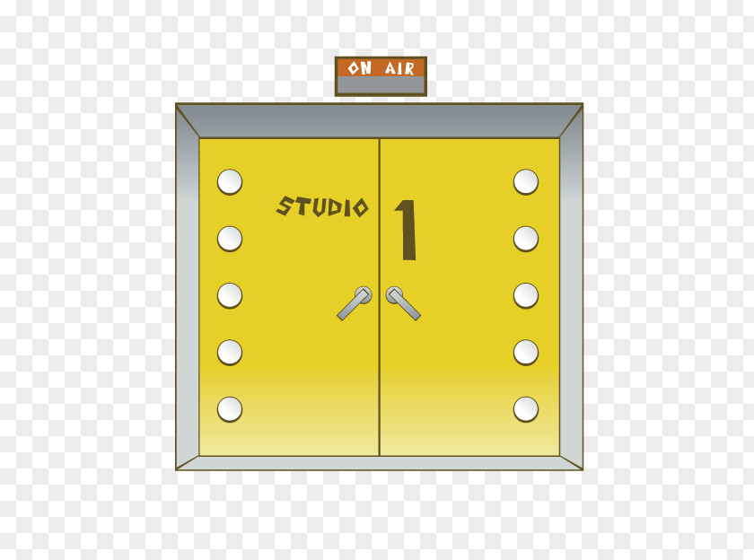 Cartoon Studio Door Sound Stage PNG