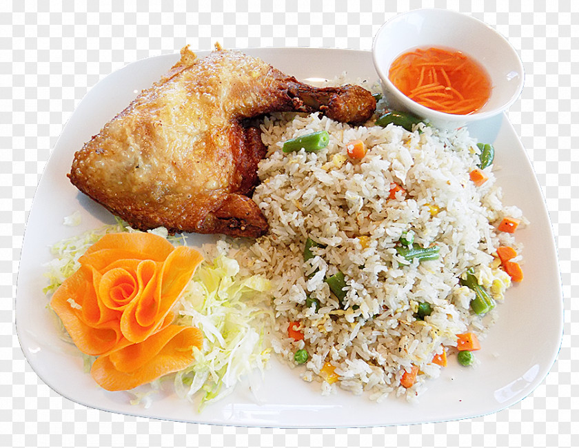 Chicken Rice Flower Thai Cuisine Hainanese Asian Fried PNG