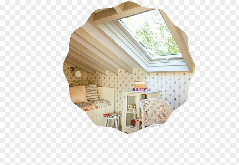 House Bedroom Attic Shabby Chic PNG