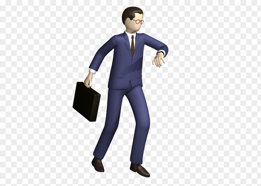 Hurry Businessperson Cartoon Animation YouTube TurboSquid PNG