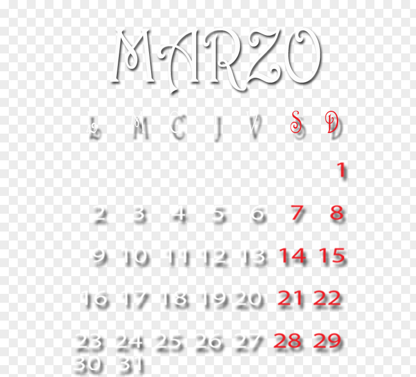 March Calendar Handwriting Font Area Body Jewellery PNG