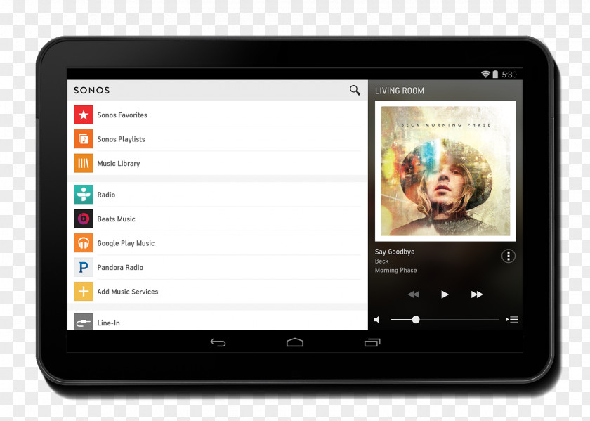 Red Android Play:1 Sonos Loudspeaker Multiroom Soundbar PNG