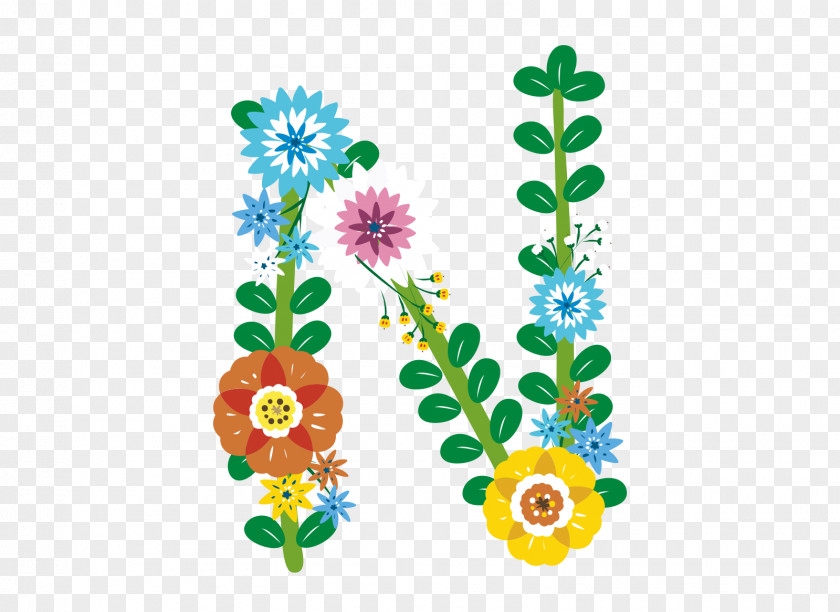 Alphabet Filigree Floral Design Letter Image Flower PNG
