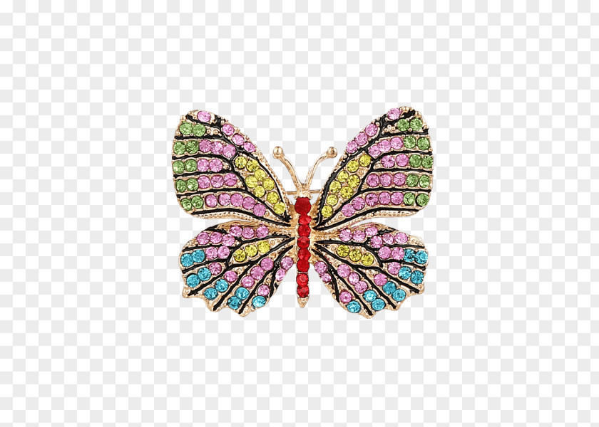 Butterflies Bling Earrings Brooch Earring Imitation Gemstones & Rhinestones Jewellery Brilliant PNG
