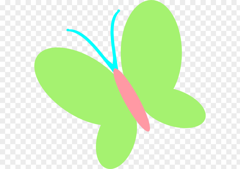 Pink Butterfly Green Clip Art PNG