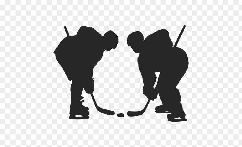 Winter Sport Ice Hockey Silhouette PNG