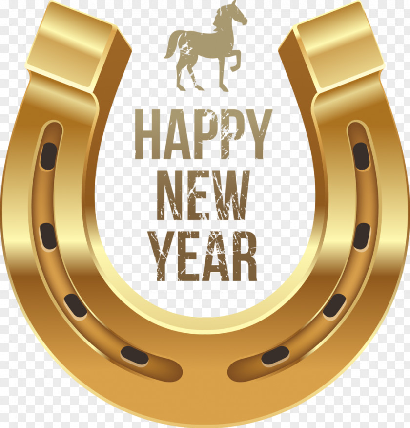 Barn Horse New Year's Day Wish Clip Art PNG