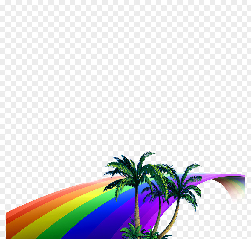 Rainbow Green Wallpaper PNG