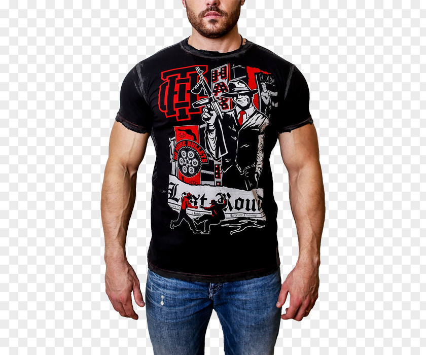 T-shirt Long-sleeved Muscle PNG