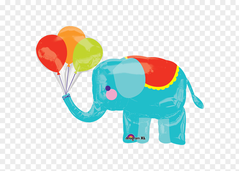 Balloon Baby Shower Circus Elephantidae Party PNG