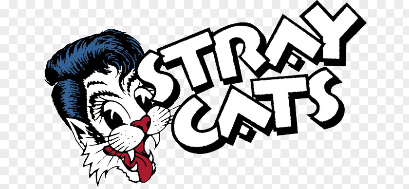 Cat Stray Cats Strut Rockabilly Rock This Town PNG