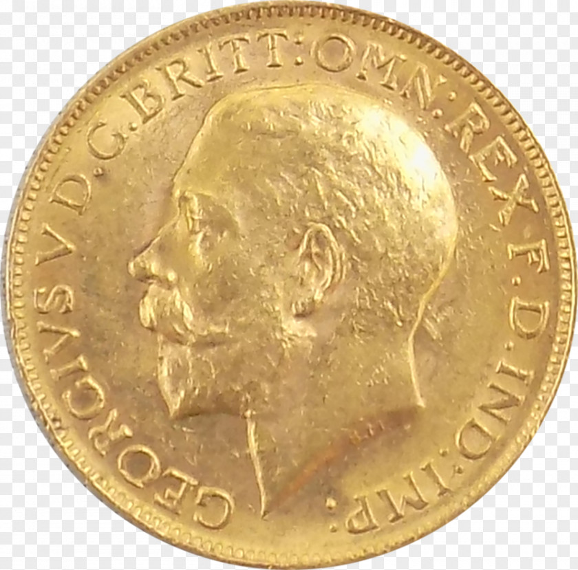 Coin Gold Danish Krone Half Sovereign PNG