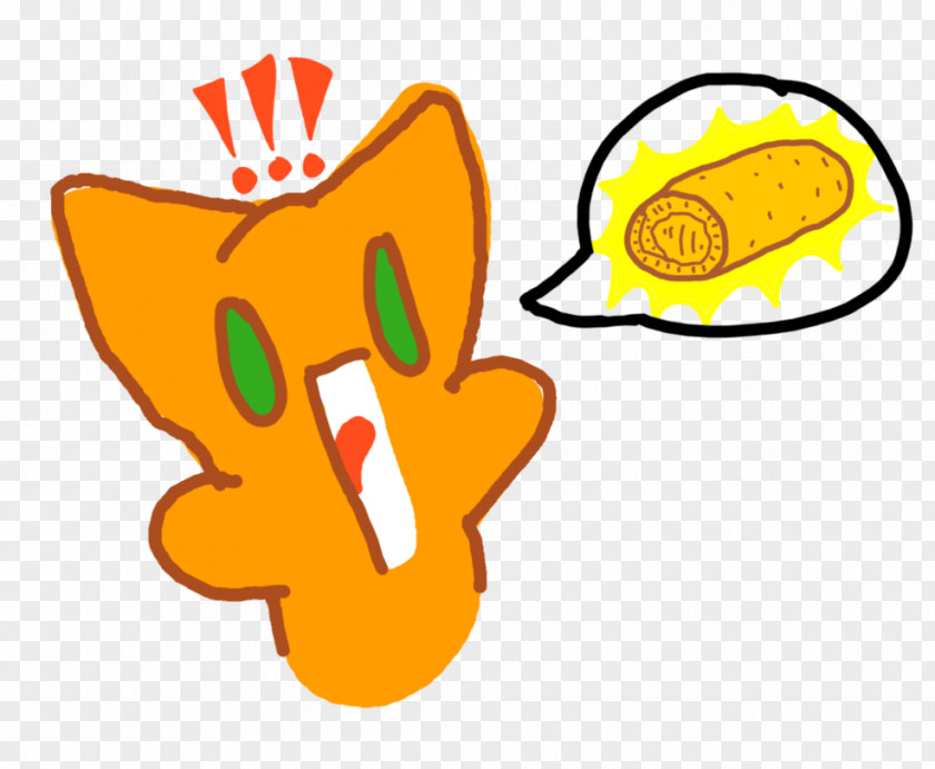Egg Roll Cartoon Yellow Food Clip Art PNG