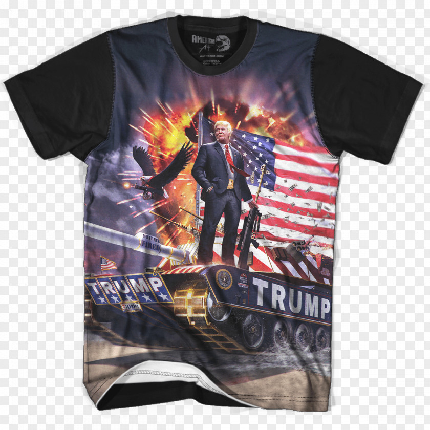 Inked Flag Of The United States T-shirt President PNG