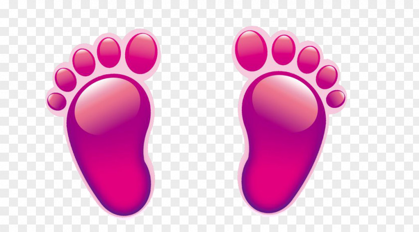 Purple Footprints Download Icon PNG