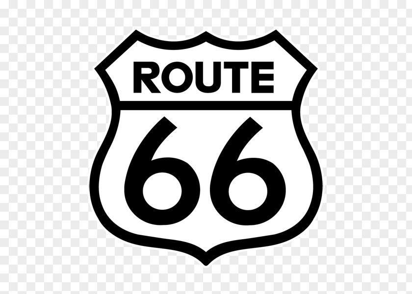 Route 66 U.S. Santa Monica Road Highway Decal PNG
