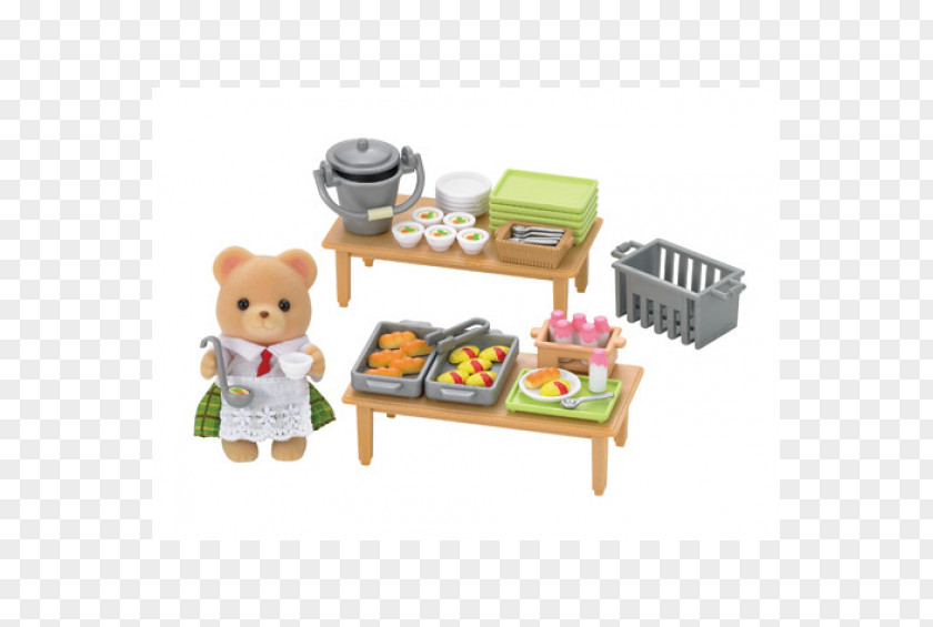 School Sylvanian Families Meal Food Lunch PNG