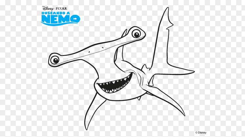 Shark Bruce Coloring Book Nemo Darla PNG