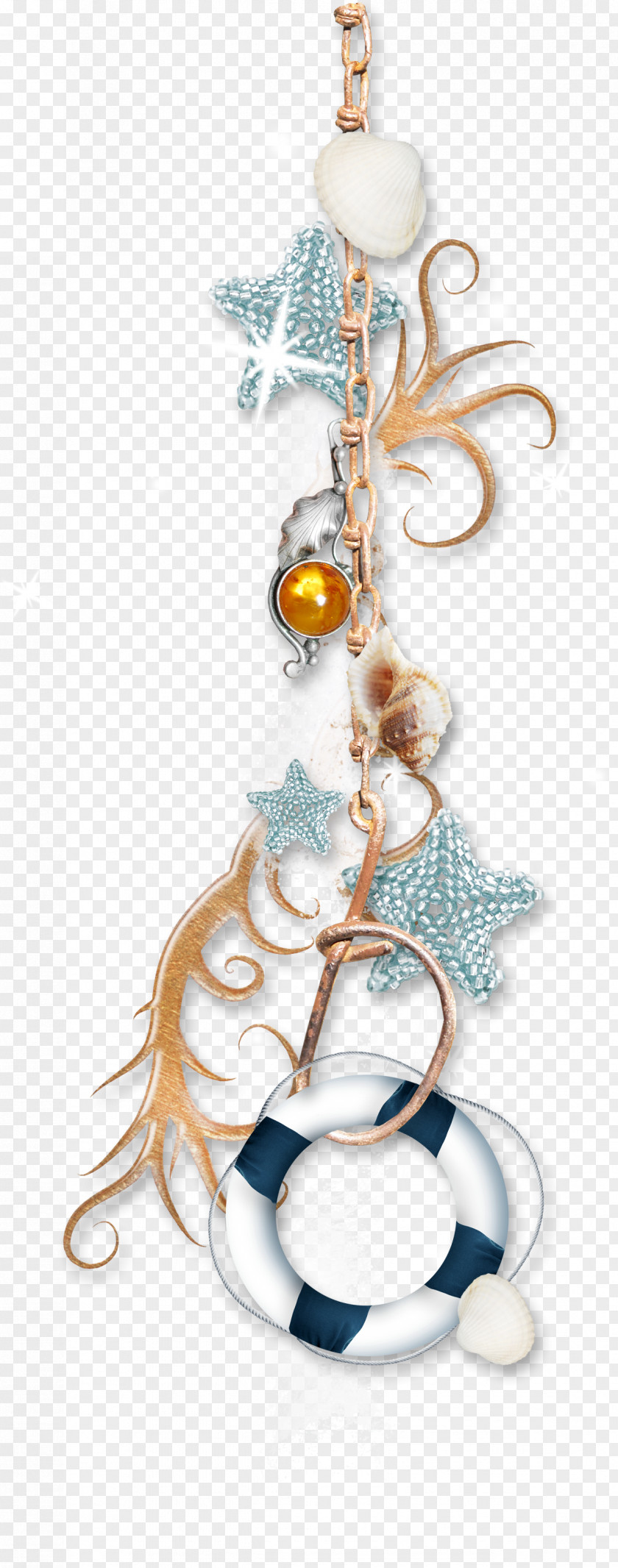 Starfish Seashell Beach Clip Art PNG