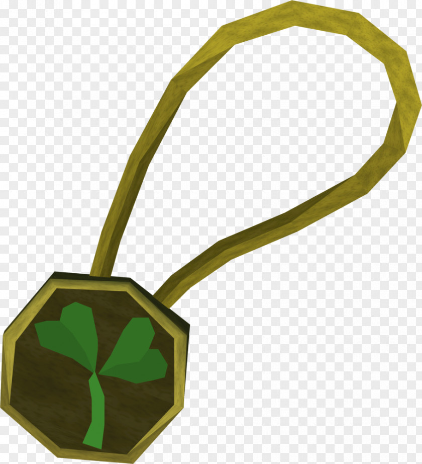 Amulet Pennant Four-Leaf Clover Necklace RuneScape PNG