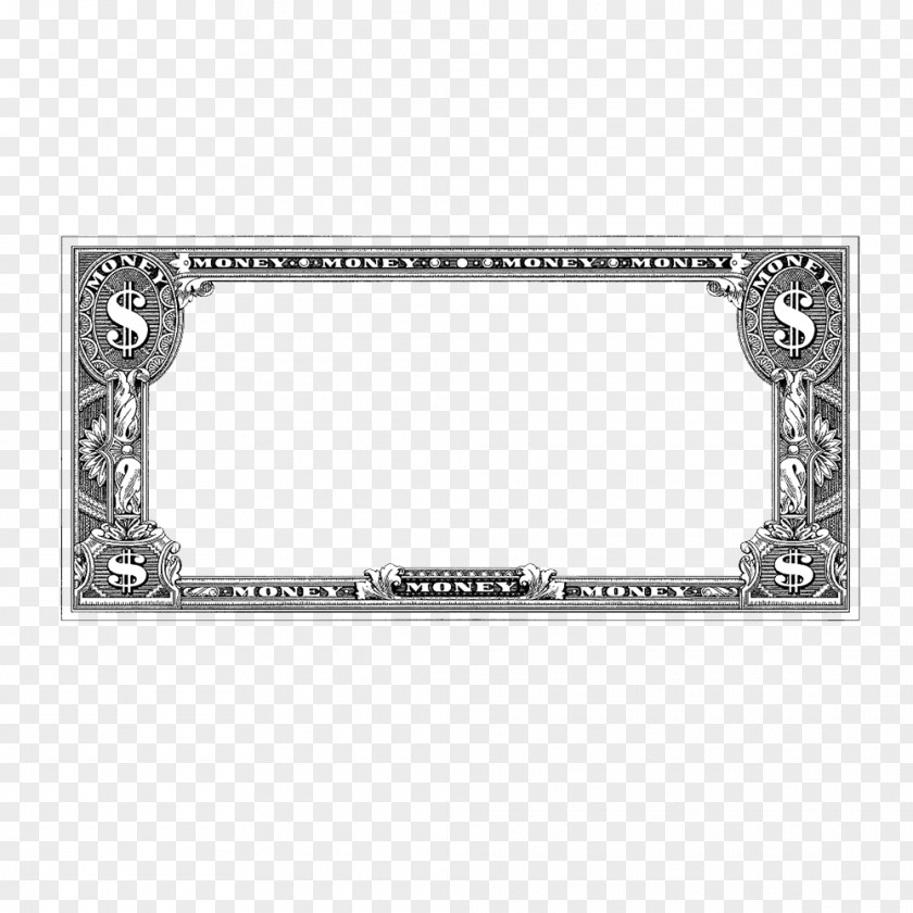 Banknote Border Image Stock Illustration Picture Frames Design PNG