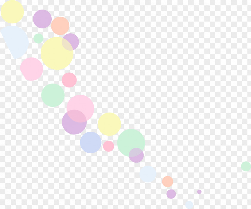Cartoon Colorful Circle Pattern PNG
