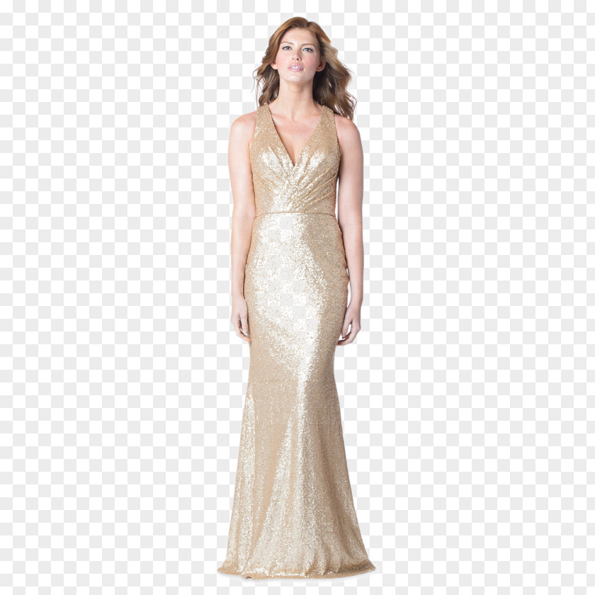 Evening Dress Wedding Sequin Prom Gown PNG
