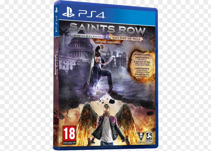 Saints Row Gat Out Of Hell IV Row: Xbox 360 Video Game PNG
