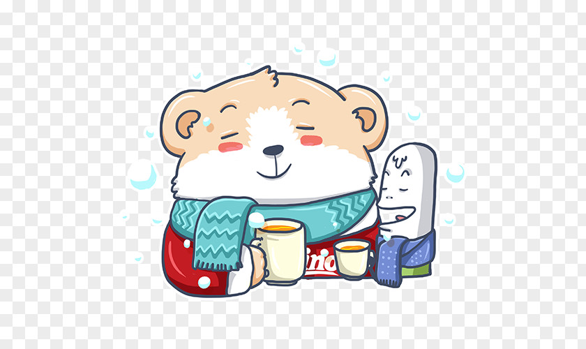 Tea Time Sticker Bear Advertising Zalo PNG