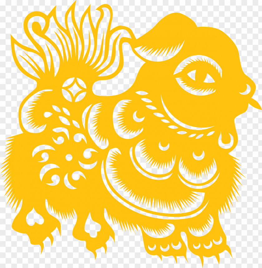 Aminals Ornament Chinese Zodiac Papercutting New Year Paper Cutting China PNG