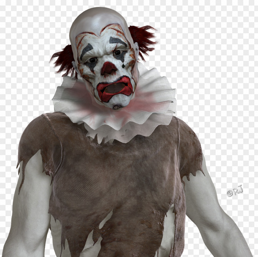 Clown Headgear Character PNG