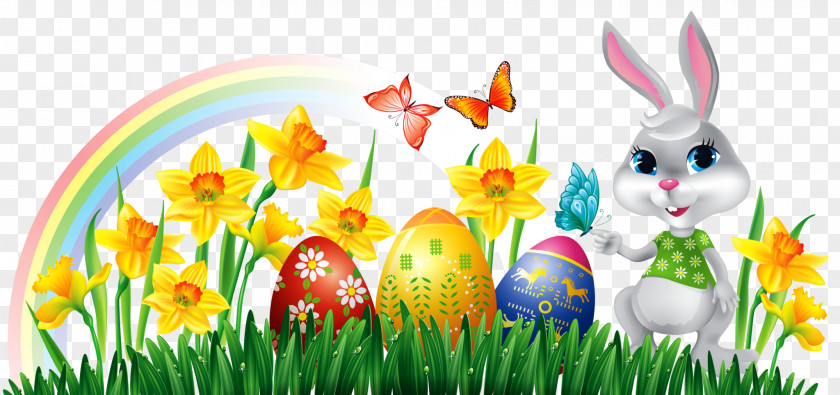 Easter Bunny Egg Clip Art PNG