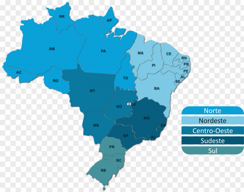 Map Brazil Vector PNG