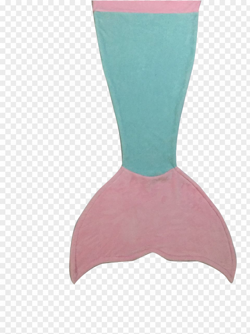 Mermaid Tail Towel Turquoise Neck PNG