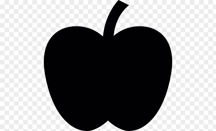 Silhouette Apple PNG